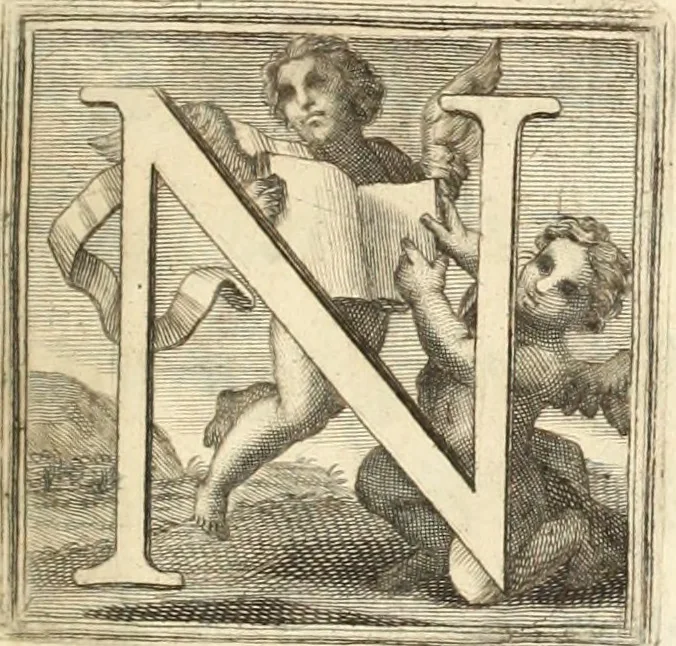 An illustration from Numismata imperatorum romanorum praestantiora a Julio Caesare ad Postumum usque per Joannem Vaillant, 1743, leaf 8