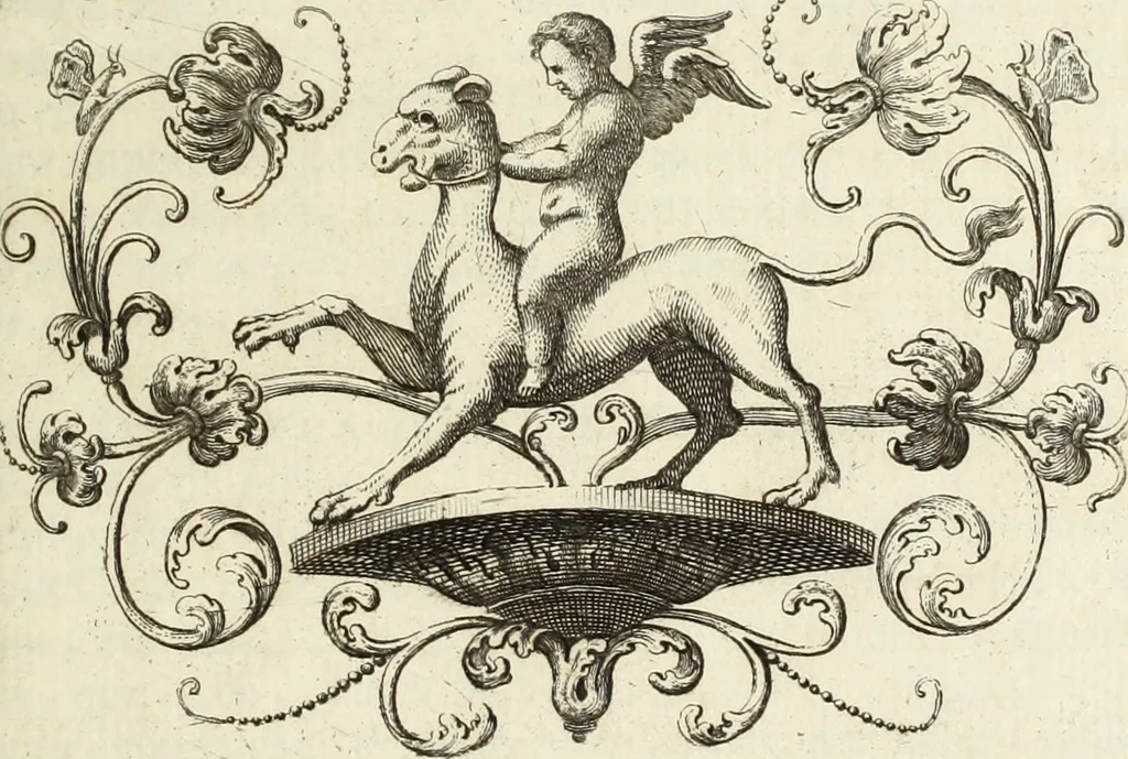 An illustration from Numismata imperatorum romanorum praestantiora a Julio Caesare ad Postumum usque per Joannem Vaillant, 1743, leaf 10