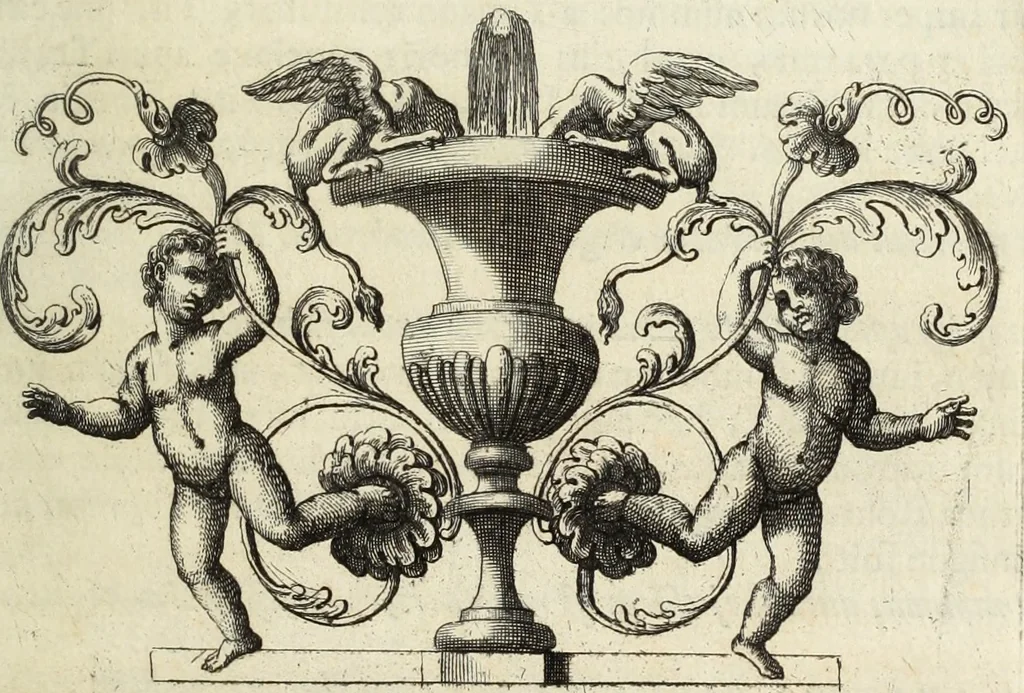 An illustration from Numismata imperatorum romanorum praestantiora a Julio Caesare ad Postumum usque per Joannem Vaillant, 1743, leaf 106