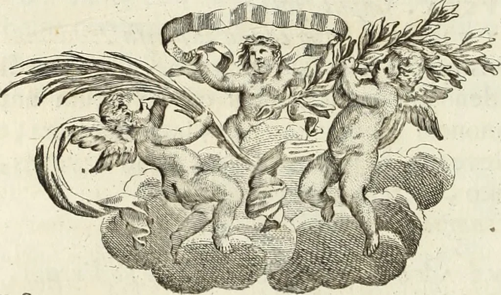 An illustration from Numismata imperatorum romanorum praestantiora a Julio Caesare ad Postumum usque per Joannem Vaillant, 1743, leaf 113