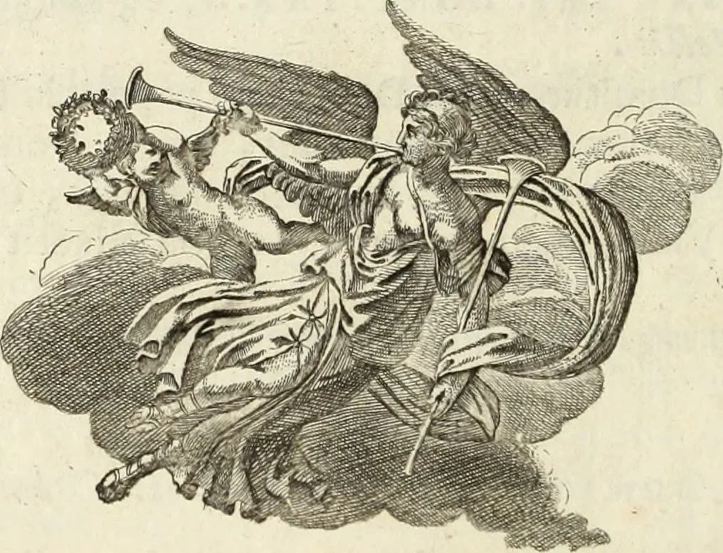 An illustration from Numismata imperatorum romanorum praestantiora a Julio Caesare ad Postumum usque per Joannem Vaillant, 1743, leaf 123