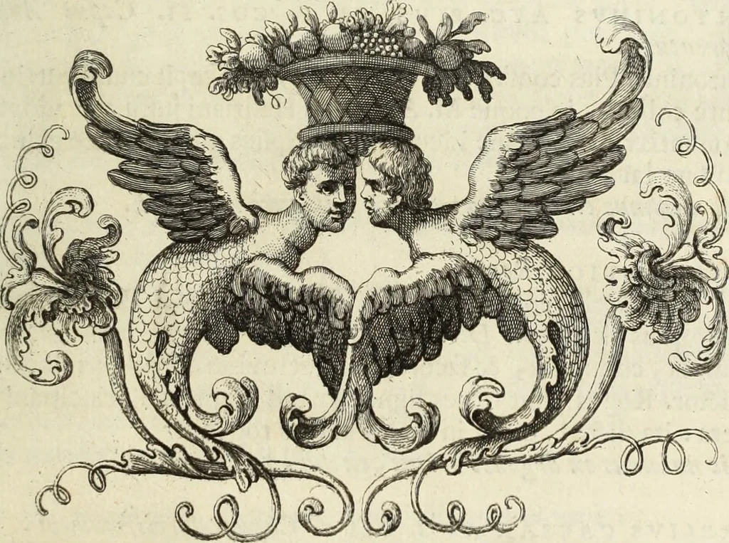 An illustration from Numismata imperatorum romanorum praestantiora a Julio Caesare ad Postumum usque per Joannem Vaillant, 1743, leaf 180
