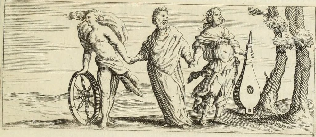 An illustration from Numismata imperatorum romanorum praestantiora a Julio Caesare ad Postumum usque per Joannem Vaillant, 1743, leaf 218