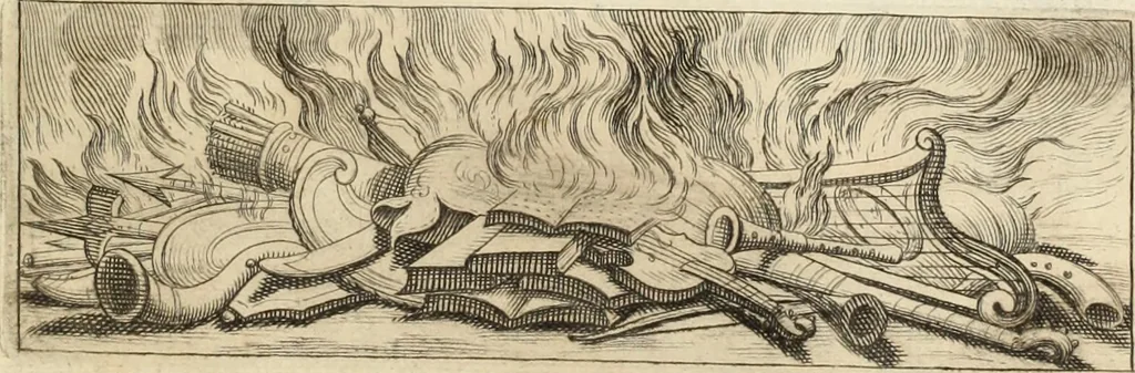 An illustration from Numismata imperatorum romanorum praestantiora a Julio Caesare ad Postumum usque per Joannem Vaillant, 1743, leaf 288