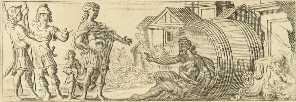 An illustration from Numismata imperatorum romanorum praestantiora a Julio Caesare ad Postumum usque per Joannem Vaillant, 1743, leaf 289
