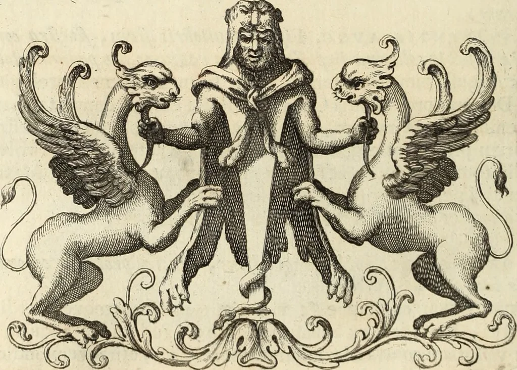 An illustration from Numismata imperatorum romanorum praestantiora a Julio Caesare ad Postumum usque per Joannem Vaillant, 1743, leaf 309
