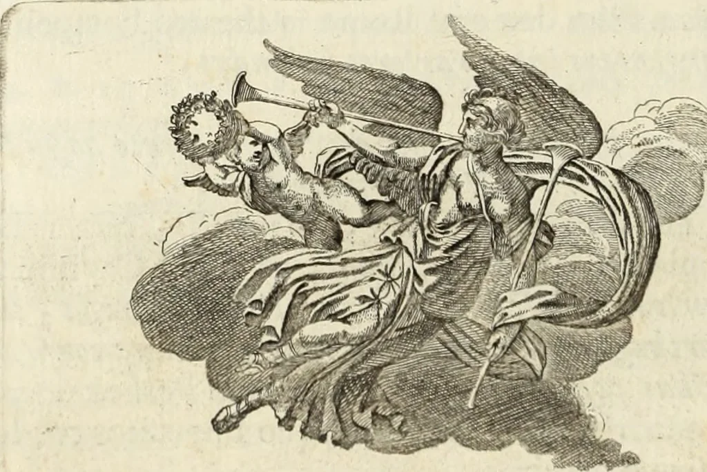 An illustration from Numismata imperatorum romanorum praestantiora a Julio Caesare ad Postumum usque per Joannem Vaillant, 1743, leaf 321