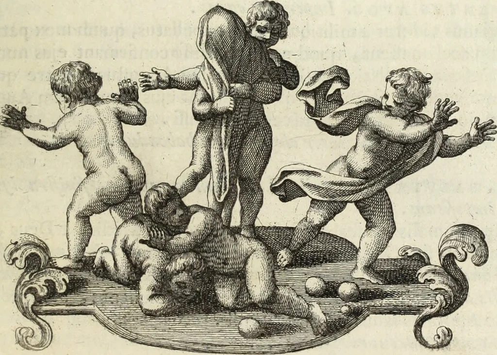 An illustration from Numismata imperatorum romanorum praestantiora a Julio Caesare ad Postumum usque per Joannem Vaillant, 1743, leaf 346