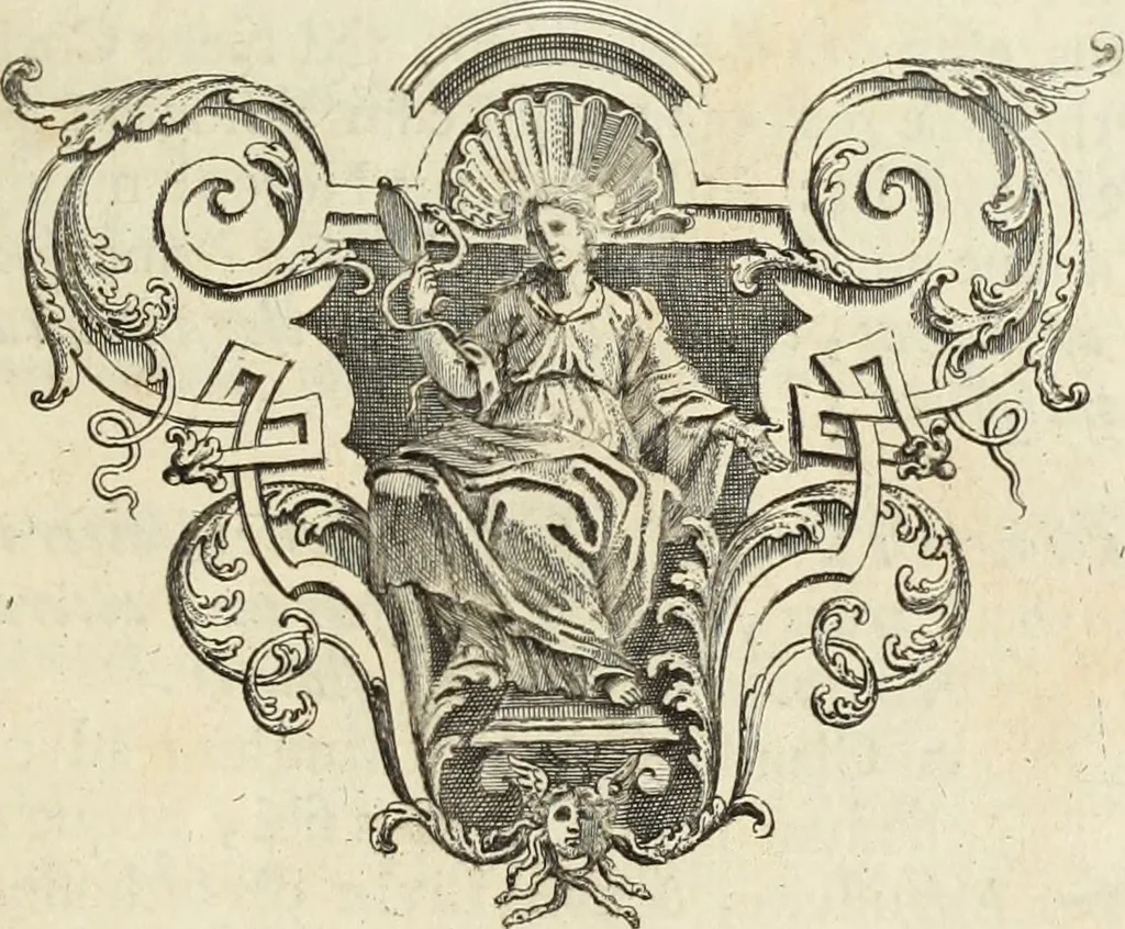 An illustration from Numismata imperatorum romanorum praestantiora a Julio Caesare ad Postumum usque per Joannem Vaillant, 1743, leaf 72