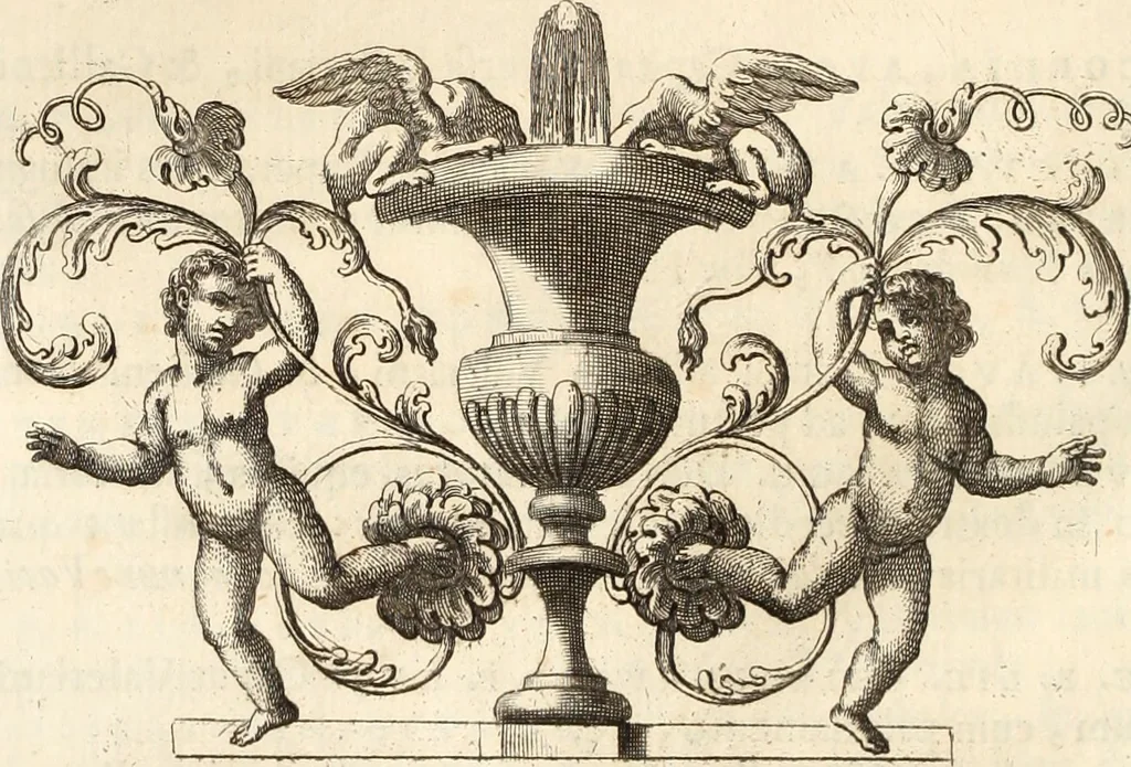 An illustration from Numismata imperatorum romanorum praestantiora a Julio Caesare ad Postumum usque per Joannem Vaillant, 1743, leaf 213