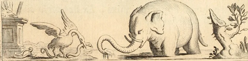 An illustration from Numismata imperatorum romanorum praestantiora a Julio Caesare ad Postumum usque per Joannem Vaillant, 1743, leaf 223