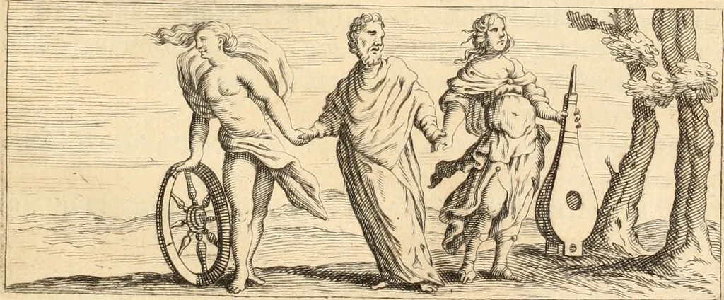 An illustration from Numismata imperatorum romanorum praestantiora a Julio Caesare ad Postumum usque per Joannem Vaillant, 1743, leaf 254