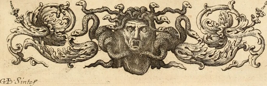 An illustration from Numismata imperatorum romanorum praestantiora a Julio Caesare ad Postumum usque per Joannem Vaillant, 1743, leaf 272