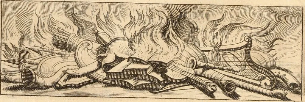 An illustration from Numismata imperatorum romanorum praestantiora a Julio Caesare ad Postumum usque per Joannem Vaillant, 1743, leaf 273