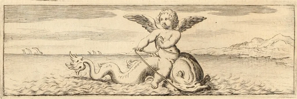 An illustration from Numismata imperatorum romanorum praestantiora a Julio Caesare ad Postumum usque per Joannem Vaillant, 1743, leaf 277