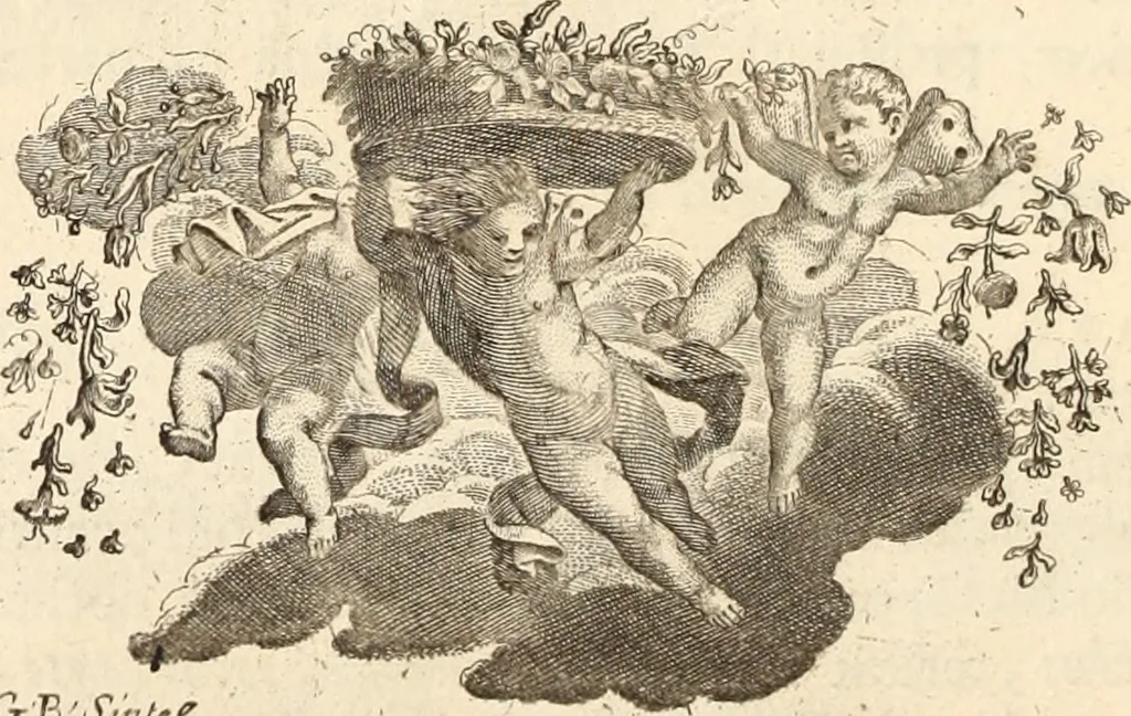 An illustration from Numismata imperatorum romanorum praestantiora a Julio Caesare ad Postumum usque per Joannem Vaillant, 1743, leaf 51