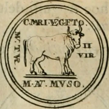 An illustration from Numismata ærea imperatorum, augustarum, et cæsarum, in coloniis, municilpiis, et urbibus jure latio donatis, ex omni modulo percussa, 1695, leaf 109