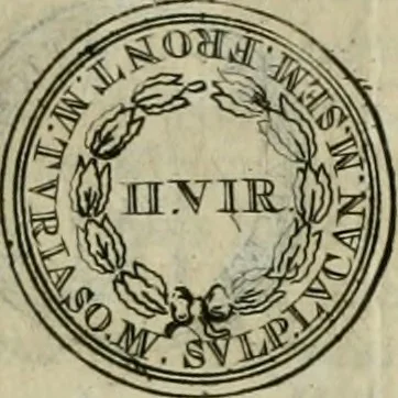 An illustration from Numismata ærea imperatorum, augustarum, et cæsarum, in coloniis, municilpiis, et urbibus jure latio donatis, ex omni modulo percussa, 1695, leaf 110