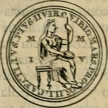 An illustration from Numismata ærea imperatorum, augustarum, et cæsarum, in coloniis, municilpiis, et urbibus jure latio donatis, ex omni modulo percussa, 1695, leaf 113