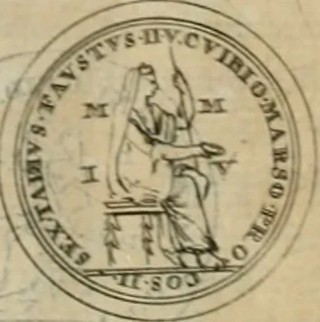 An illustration from Numismata ærea imperatorum, augustarum, et cæsarum, in coloniis, municilpiis, et urbibus jure latio donatis, ex omni modulo percussa, 1695, leaf 113