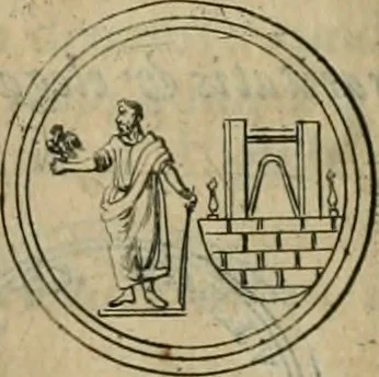 An illustration from Numismata ærea imperatorum, augustarum, et cæsarum, in coloniis, municilpiis, et urbibus jure latio donatis, ex omni modulo percussa, 1695, leaf 118