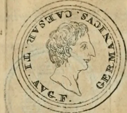An illustration from Numismata ærea imperatorum, augustarum, et cæsarum, in coloniis, municilpiis, et urbibus jure latio donatis, ex omni modulo percussa, 1695, leaf 119
