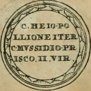 An illustration from Numismata ærea imperatorum, augustarum, et cæsarum, in coloniis, municilpiis, et urbibus jure latio donatis, ex omni modulo percussa, 1695, leaf 120