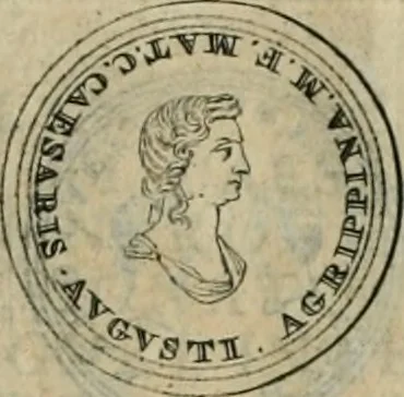 An illustration from Numismata ærea imperatorum, augustarum, et cæsarum, in coloniis, municilpiis, et urbibus jure latio donatis, ex omni modulo percussa, 1695, leaf 122