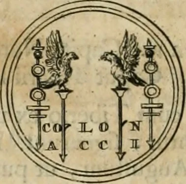An illustration from Numismata ærea imperatorum, augustarum, et cæsarum, in coloniis, municilpiis, et urbibus jure latio donatis, ex omni modulo percussa, 1695, leaf 125