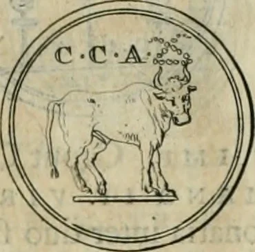An illustration from Numismata ærea imperatorum, augustarum, et cæsarum, in coloniis, municilpiis, et urbibus jure latio donatis, ex omni modulo percussa, 1695, leaf 126