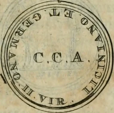 An illustration from Numismata ærea imperatorum, augustarum, et cæsarum, in coloniis, municilpiis, et urbibus jure latio donatis, ex omni modulo percussa, 1695, leaf 126