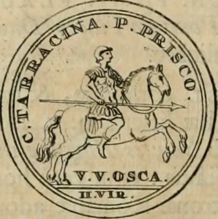 An illustration from Numismata ærea imperatorum, augustarum, et cæsarum, in coloniis, municilpiis, et urbibus jure latio donatis, ex omni modulo percussa, 1695, leaf 129