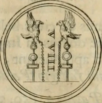 An illustration from Numismata ærea imperatorum, augustarum, et cæsarum, in coloniis, municilpiis, et urbibus jure latio donatis, ex omni modulo percussa, 1695, leaf 131