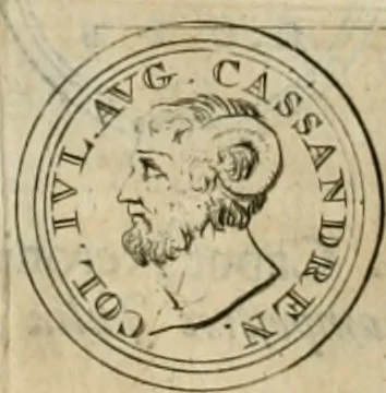 An illustration from Numismata ærea imperatorum, augustarum, et cæsarum, in coloniis, municilpiis, et urbibus jure latio donatis, ex omni modulo percussa, 1695, leaf 141