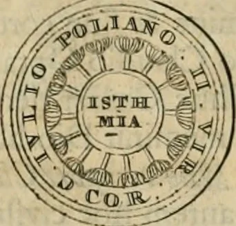 An illustration from Numismata ærea imperatorum, augustarum, et cæsarum, in coloniis, municilpiis, et urbibus jure latio donatis, ex omni modulo percussa, 1695, leaf 143