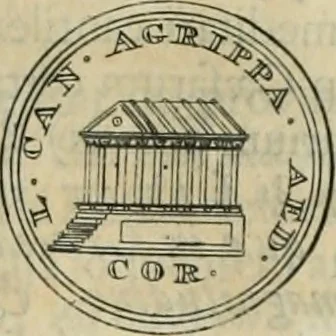An illustration from Numismata ærea imperatorum, augustarum, et cæsarum, in coloniis, municilpiis, et urbibus jure latio donatis, ex omni modulo percussa, 1695, leaf 146