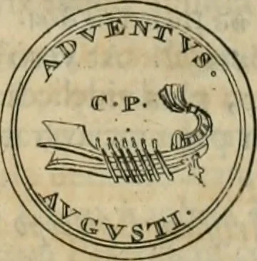 An illustration from Numismata ærea imperatorum, augustarum, et cæsarum, in coloniis, municilpiis, et urbibus jure latio donatis, ex omni modulo percussa, 1695, leaf 146