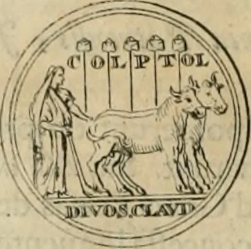 An illustration from Numismata ærea imperatorum, augustarum, et cæsarum, in coloniis, municilpiis, et urbibus jure latio donatis, ex omni modulo percussa, 1695, leaf 149