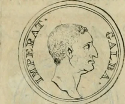 An illustration from Numismata ærea imperatorum, augustarum, et cæsarum, in coloniis, municilpiis, et urbibus jure latio donatis, ex omni modulo percussa, 1695, leaf 152
