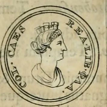 An illustration from Numismata ærea imperatorum, augustarum, et cæsarum, in coloniis, municilpiis, et urbibus jure latio donatis, ex omni modulo percussa, 1695, leaf 160