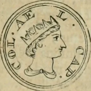 An illustration from Numismata ærea imperatorum, augustarum, et cæsarum, in coloniis, municilpiis, et urbibus jure latio donatis, ex omni modulo percussa, 1695, leaf 178