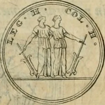 An illustration from Numismata ærea imperatorum, augustarum, et cæsarum, in coloniis, municilpiis, et urbibus jure latio donatis, ex omni modulo percussa, 1695, leaf 183