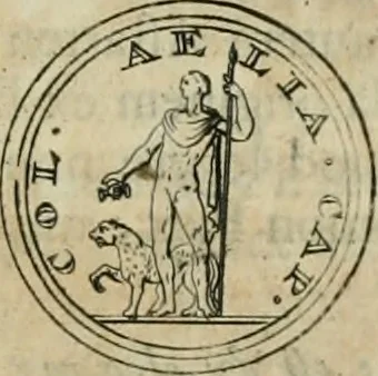 An illustration from Numismata ærea imperatorum, augustarum, et cæsarum, in coloniis, municilpiis, et urbibus jure latio donatis, ex omni modulo percussa, 1695, leaf 190