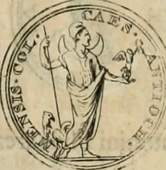 An illustration from Numismata ærea imperatorum, augustarum, et cæsarum, in coloniis, municilpiis, et urbibus jure latio donatis, ex omni modulo percussa, 1695, leaf 191