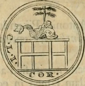 An illustration from Numismata ærea imperatorum, augustarum, et cæsarum, in coloniis, municilpiis, et urbibus jure latio donatis, ex omni modulo percussa, 1695, leaf 195