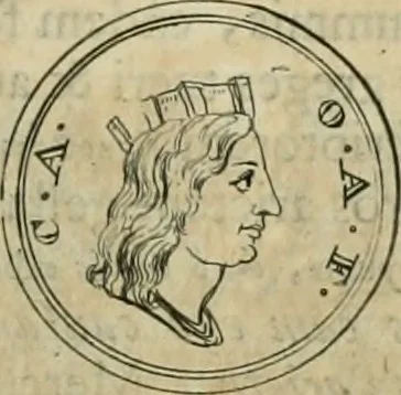 An illustration from Numismata ærea imperatorum, augustarum, et cæsarum, in coloniis, municilpiis, et urbibus jure latio donatis, ex omni modulo percussa, 1695, leaf 196