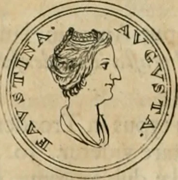 An illustration from Numismata ærea imperatorum, augustarum, et cæsarum, in coloniis, municilpiis, et urbibus jure latio donatis, ex omni modulo percussa, 1695, leaf 199