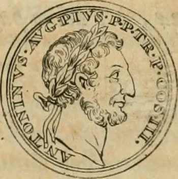 An illustration from Numismata ærea imperatorum, augustarum, et cæsarum, in coloniis, municilpiis, et urbibus jure latio donatis, ex omni modulo percussa, 1695, leaf 199