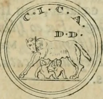 An illustration from Numismata ærea imperatorum, augustarum, et cæsarum, in coloniis, municilpiis, et urbibus jure latio donatis, ex omni modulo percussa, 1695, leaf 204