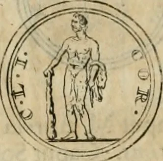 An illustration from Numismata ærea imperatorum, augustarum, et cæsarum, in coloniis, municilpiis, et urbibus jure latio donatis, ex omni modulo percussa, 1695, leaf 207